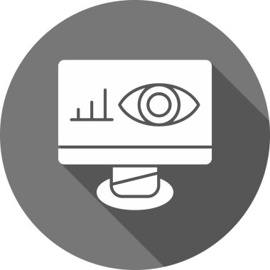 izleyici ikon vektör illüstrasyonu