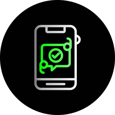 Vektör akıllı telefon simgesi illüstrasyonu