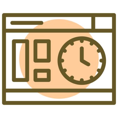 Takvim. Web simgesi basit illüstrasyon