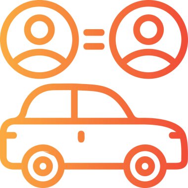 otomobil simgesi taslak biçimi