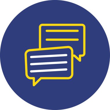 Konuş. Web simgesi basit illüstrasyon