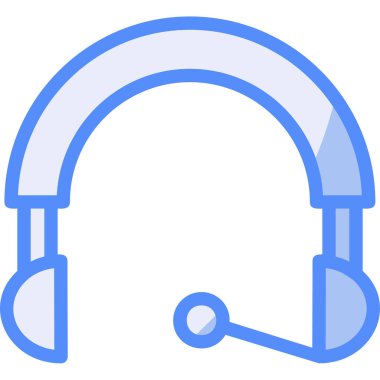 kulaklık simgesi vektör illüstrasyonu