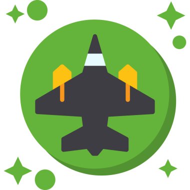 Füze yassı simgesi. modayı takip eden düz yeşil renk tasarımı. düz biçim, pictogram, web ve mobil için tasarlandı.