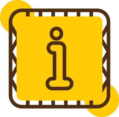 Siyah ve beyaz arkaplanın sarı simgesinin vektör çizimi