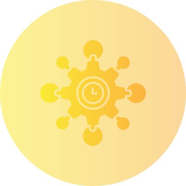 Sarı bir çiçeğin vektör çizimi