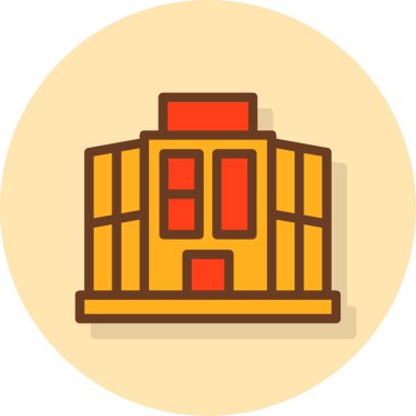 Bina. Web simgesi basit tasarım