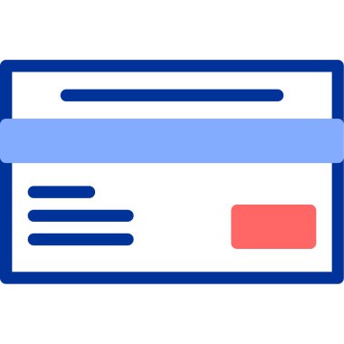 kredi simgesi vektör illüstrasyonu