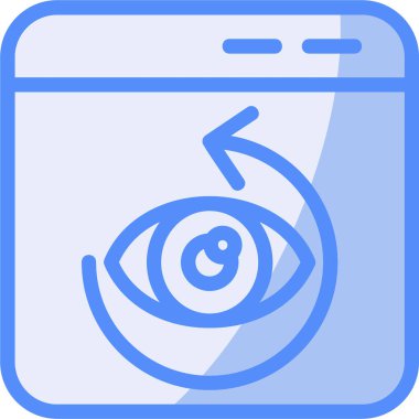 Göz kamerası. Web simgesi basit illüstrasyon