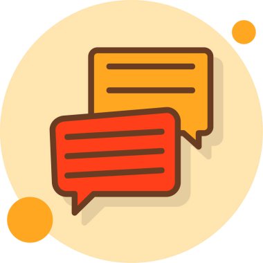 Konuş. Web simgesi basit tasarım