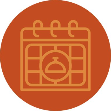 Takvim. Web simgesi basit illüstrasyon