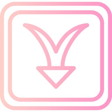 Ok. Web simgesi basit illüstrasyon