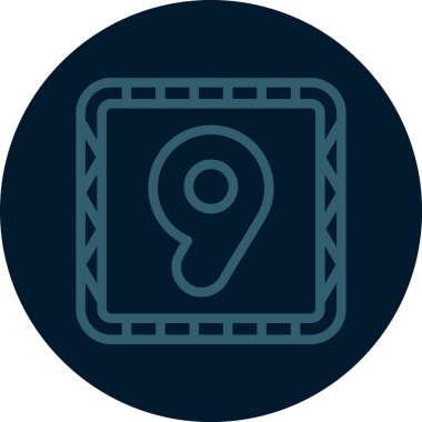 Eşsiz güvenli vektör simgesi