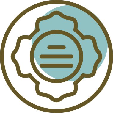 Bir çiçek simgesinin vektör illüstrasyonu