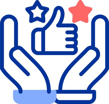 el simgesi vektör illüstrasyonu