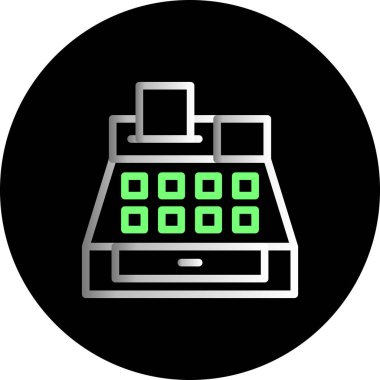 vektör atm simgesi illüstrasyonu