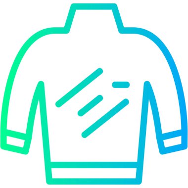 Ceket. Web simgesi basit illüstrasyon