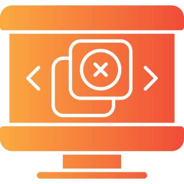 tarayıcı simgesi, vektör illüstrasyonu