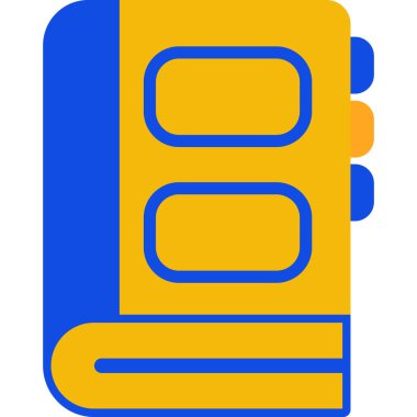 Kitap. Web simgesi basit illüstrasyon