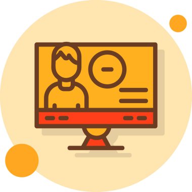 iş sunum vektörü simgesi