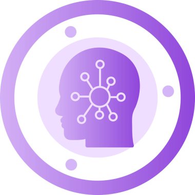 İnsan beyninin vektör illüstrasyonu