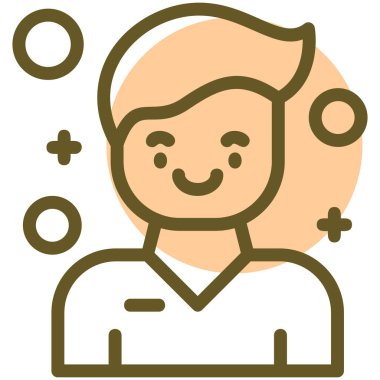 Doktor simgesi, vektör illüstrasyonu beyaz arkaplanda izole edildi