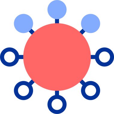 şebeke. Web simgesi basit illüstrasyon