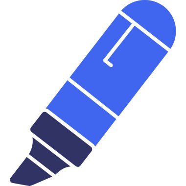 Kalem. Web simgesi basit illüstrasyon