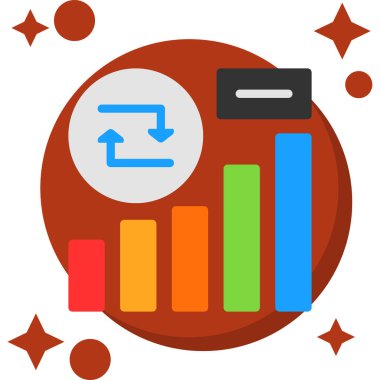 grafik ikonu vektör illüstrasyonu