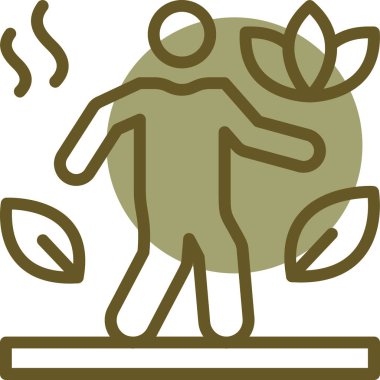 İnsanların konseptinin minimalist vektör simgesi