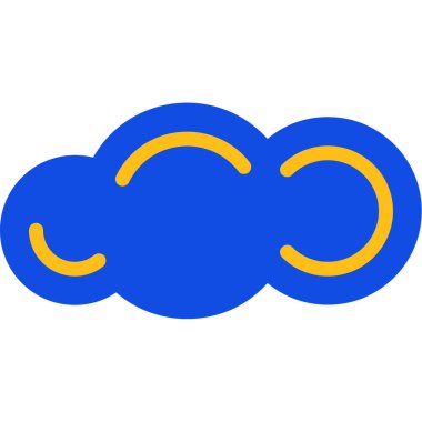 Bulut simgesi vektör illüstrasyonu