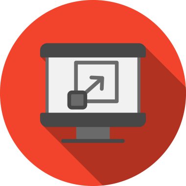 Bilgisayar. Web simgesi basit illüstrasyon