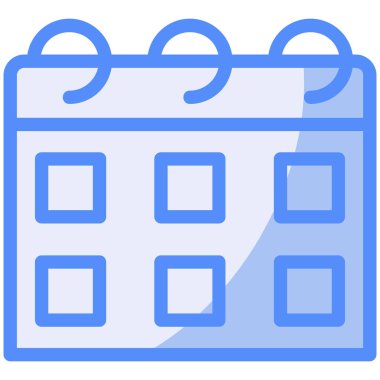 Takvim. Web simgesi basit illüstrasyon