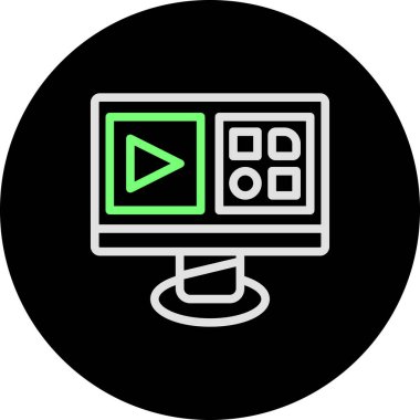 seo modern simgesinin vektör illüstrasyonu