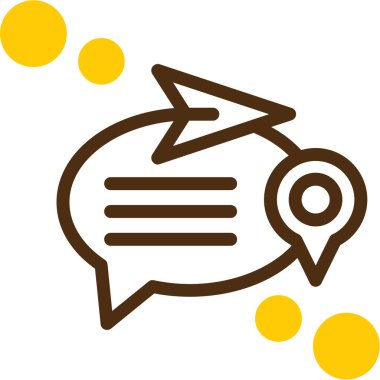 Sohbet ikonu. Beyaz arkaplanda izole edilmiş web tasarımı için hat sohbet vektör simgesi