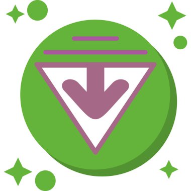 hedef simge, vektör illüstrasyonu