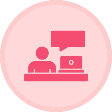 Dizüstü bilgisayar simgesi vektör çizimi