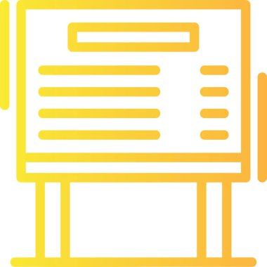 reklam panosu pazarlama simgesi