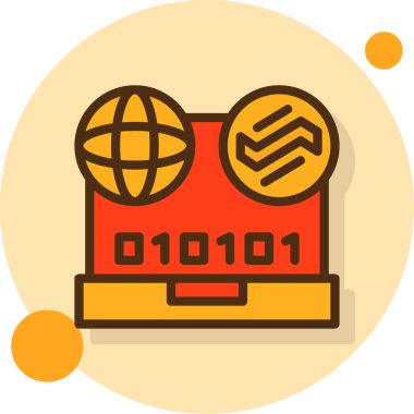 Modern bir simgenin vektör illüstrasyonu