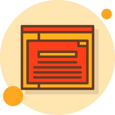 Gazete. Web simgesi basit illüstrasyon