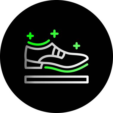 ayakkabı ikonu vektör illüstrasyonu