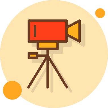 Kamera. Web simgesi basit illüstrasyon