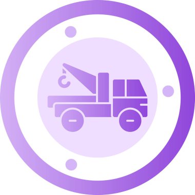 Kamyon. Web simgesi basit illüstrasyon