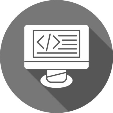 Kodlama web simgesi basit tasarım