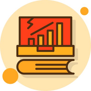 Bir grafik simgesinin vektör illüstrasyonu