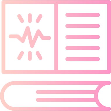 Bir kalp kitabının vektör çizimi