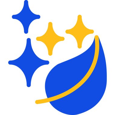 Basit vektör simgesi, yıldızların çizimi