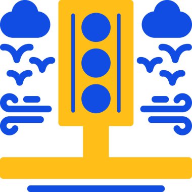 Yol simgesi vektör illüstrasyonu