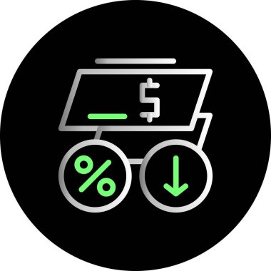 vektör para simgesi illüstrasyonu