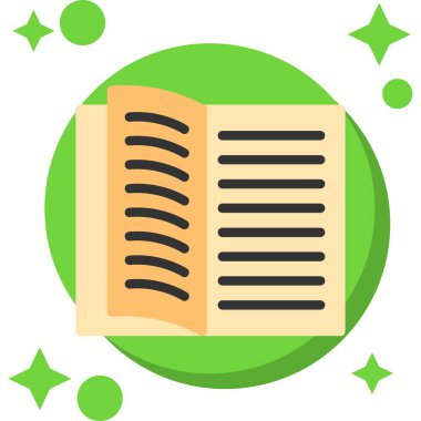 kitap simgesi vektör illüstrasyonu