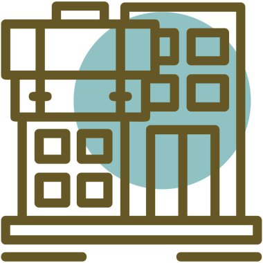 yapı mimarisi simgesi oluşturma - taslak biçimi